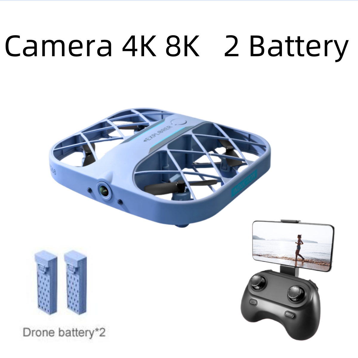 Drone Battery Case - طائرة JJRC H107 FPV RC بدون