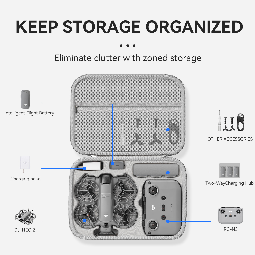 XFJI السفر المنظم حقيبة ل DJI  - مراجعة Drone Battery Bag وسعره