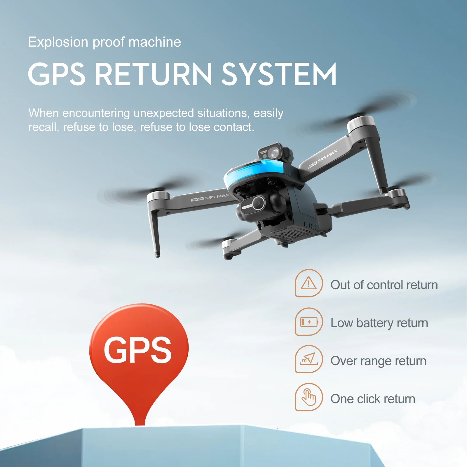 جديد S9S ماكس طائرة صغيرة بدون - مراجعة Drone Battery Case وسعره
