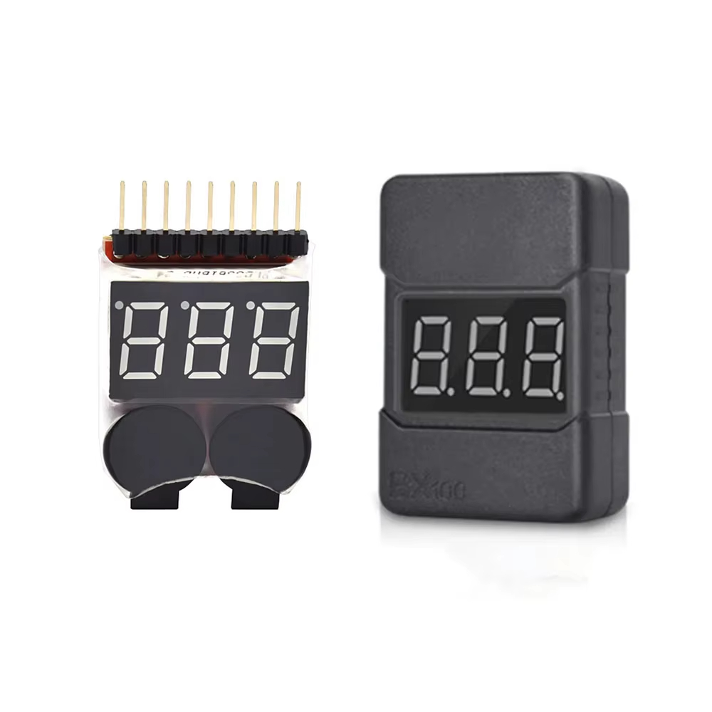 BX100 1-8S يبو بطارية مؤشر الج - مراجعة Drone Battery Alarm وسعره