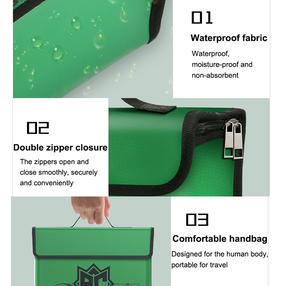 حقيبة آمنة لبطاريات الليثيوم ب - مراجعة Drone Battery Bag وسعره